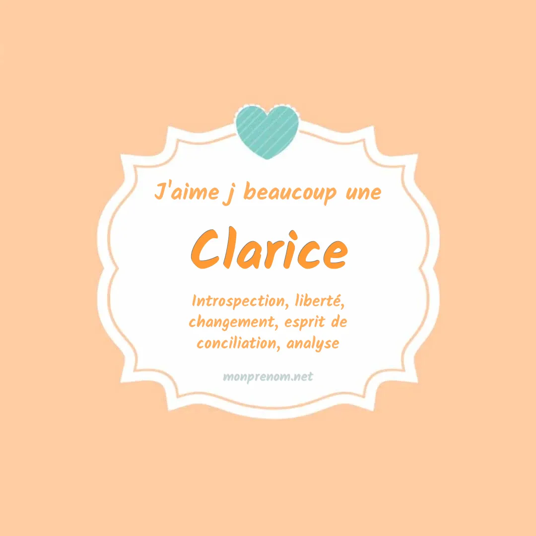 J'aime beaucoup Clarice