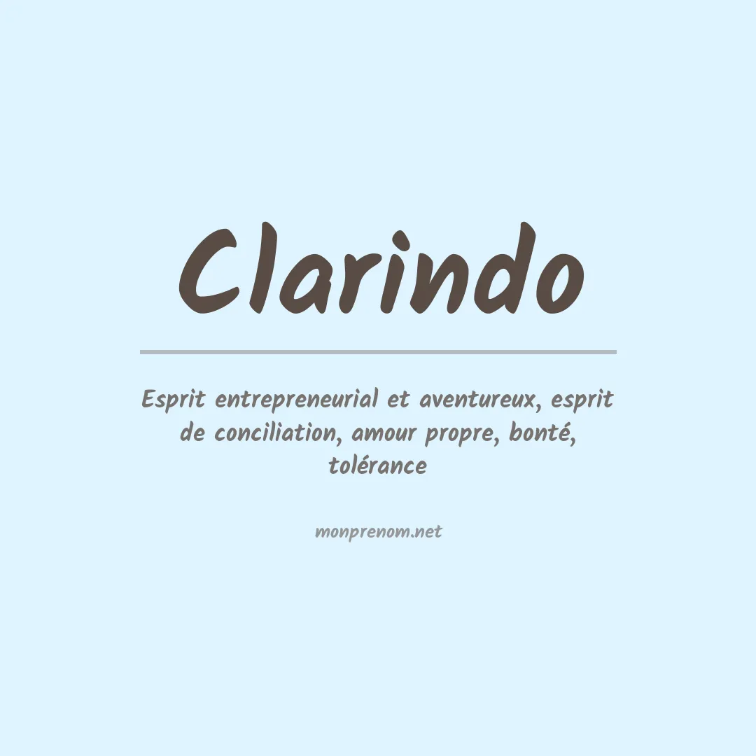 Signification du prénom Clarindo