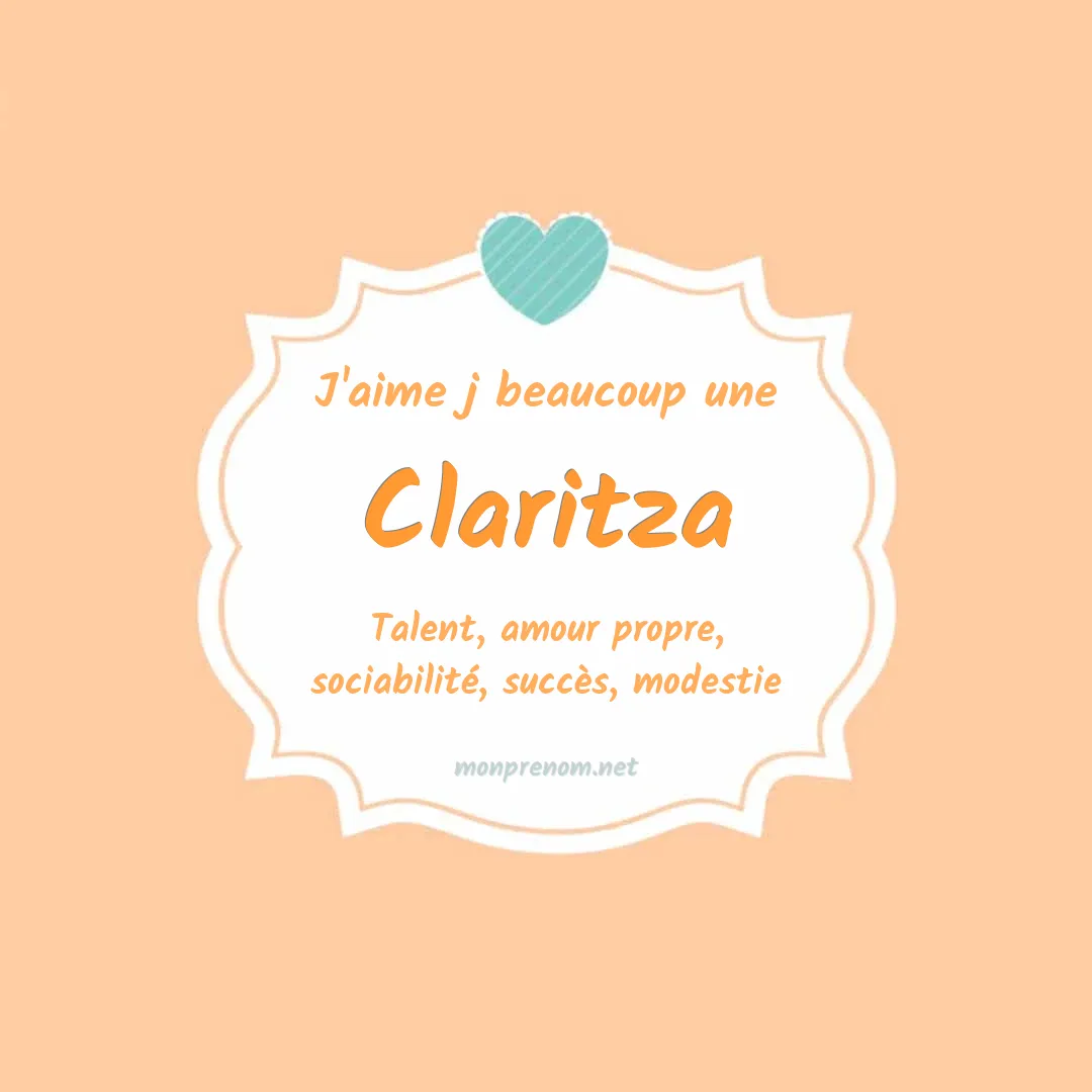 J'aime beaucoup Claritza