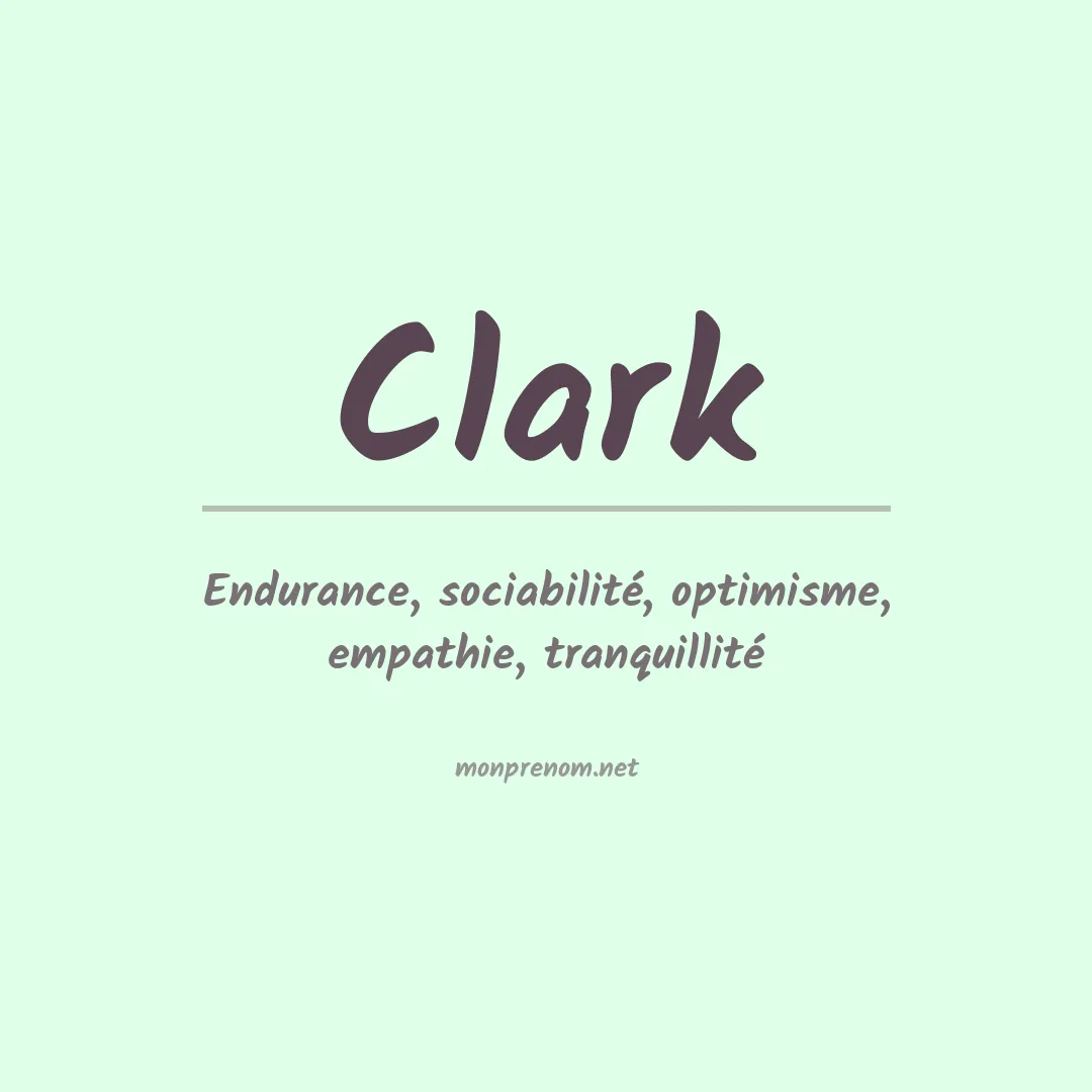 Prénom Clark