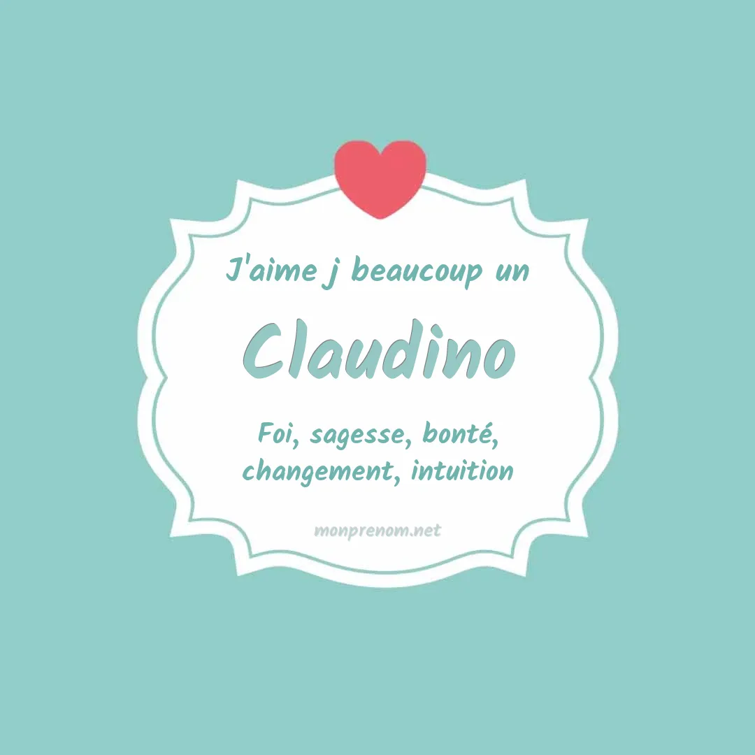 J'aime beaucoup Claudino