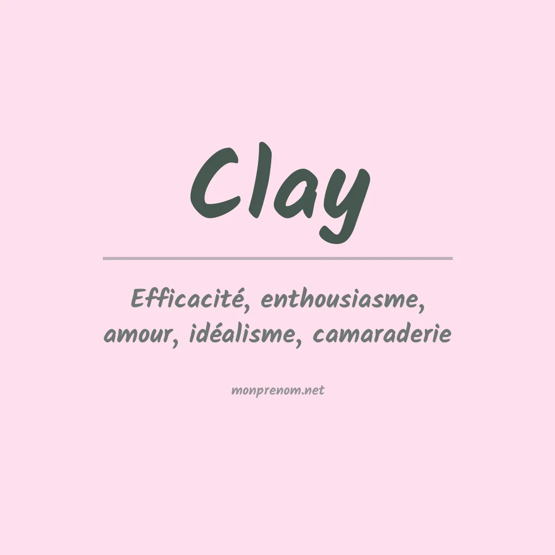 Prénom Clay