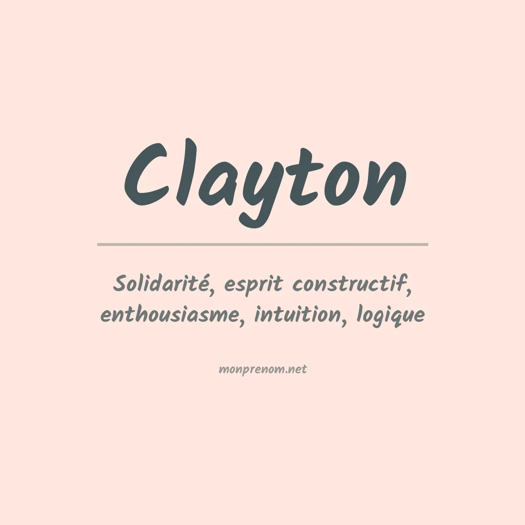 Prénom Clayton
