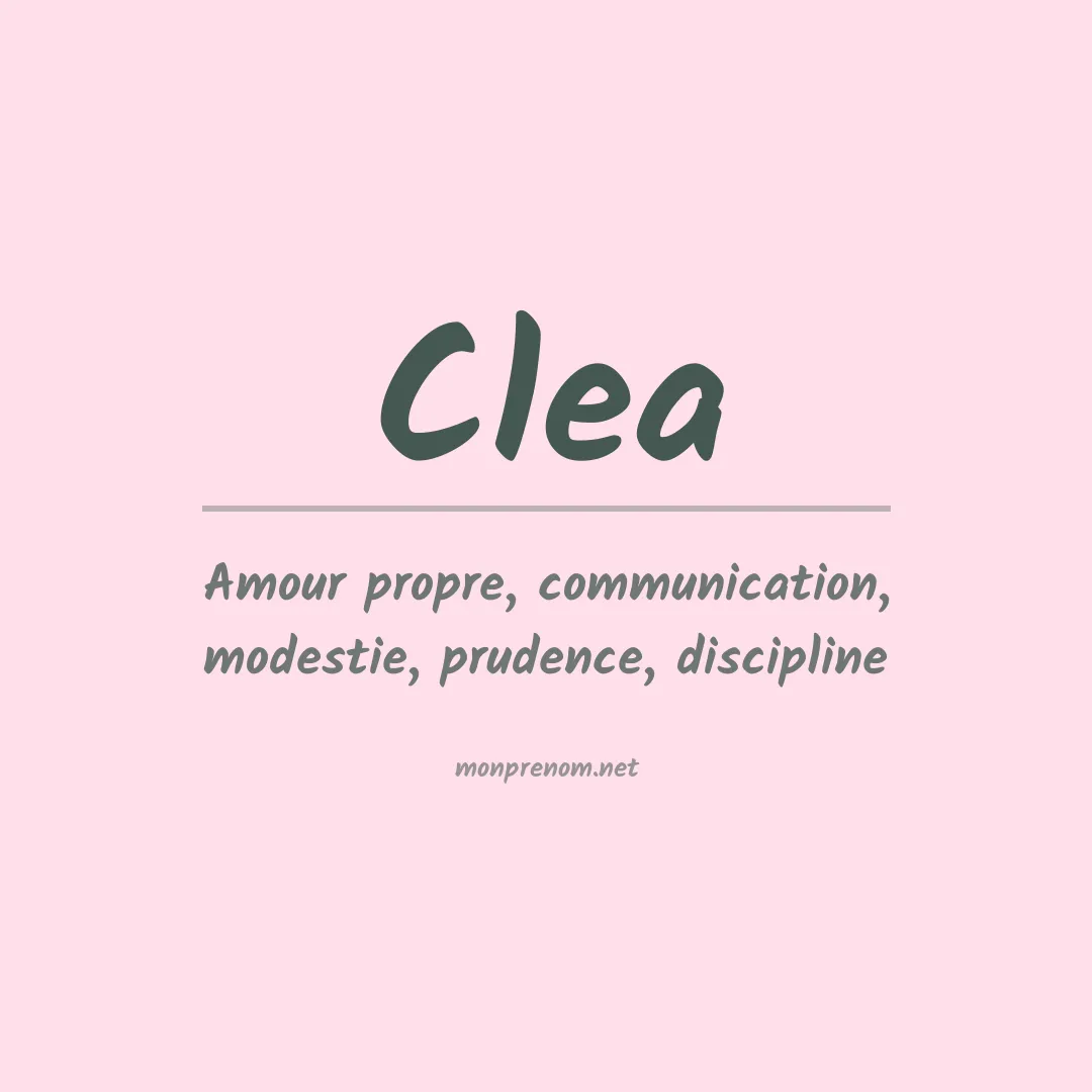 Prénom Clea