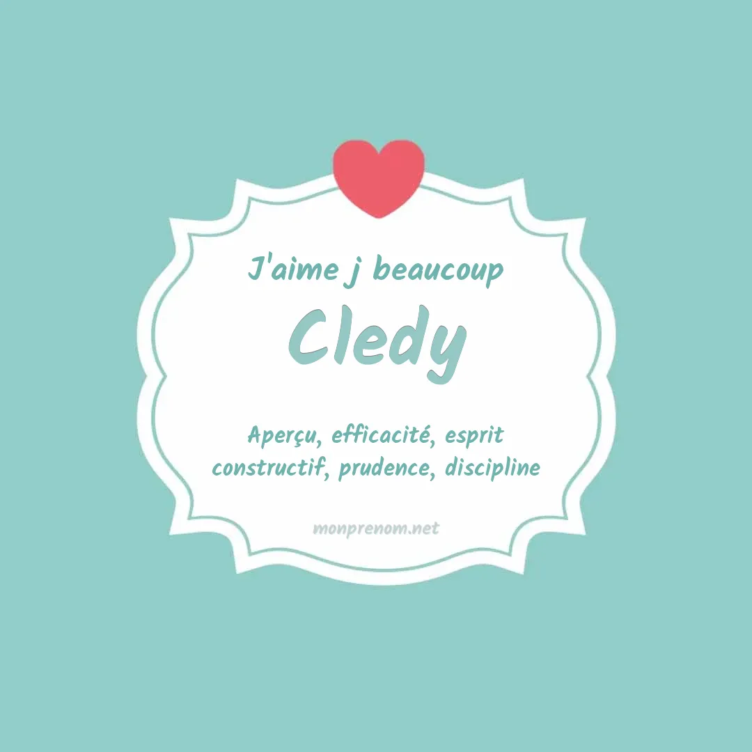 J'aime beaucoup Cledy