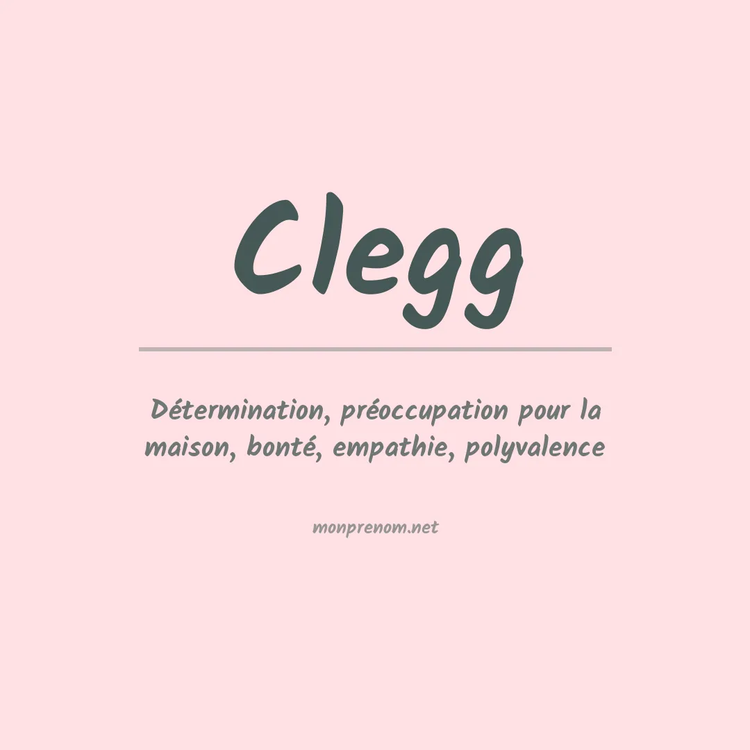 Prénom Clegg