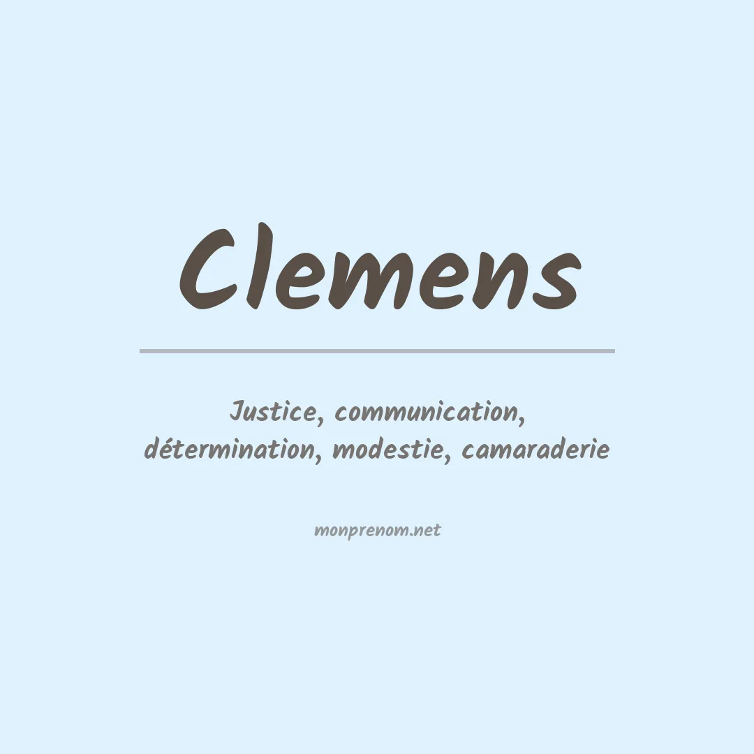 Prénom Clemens