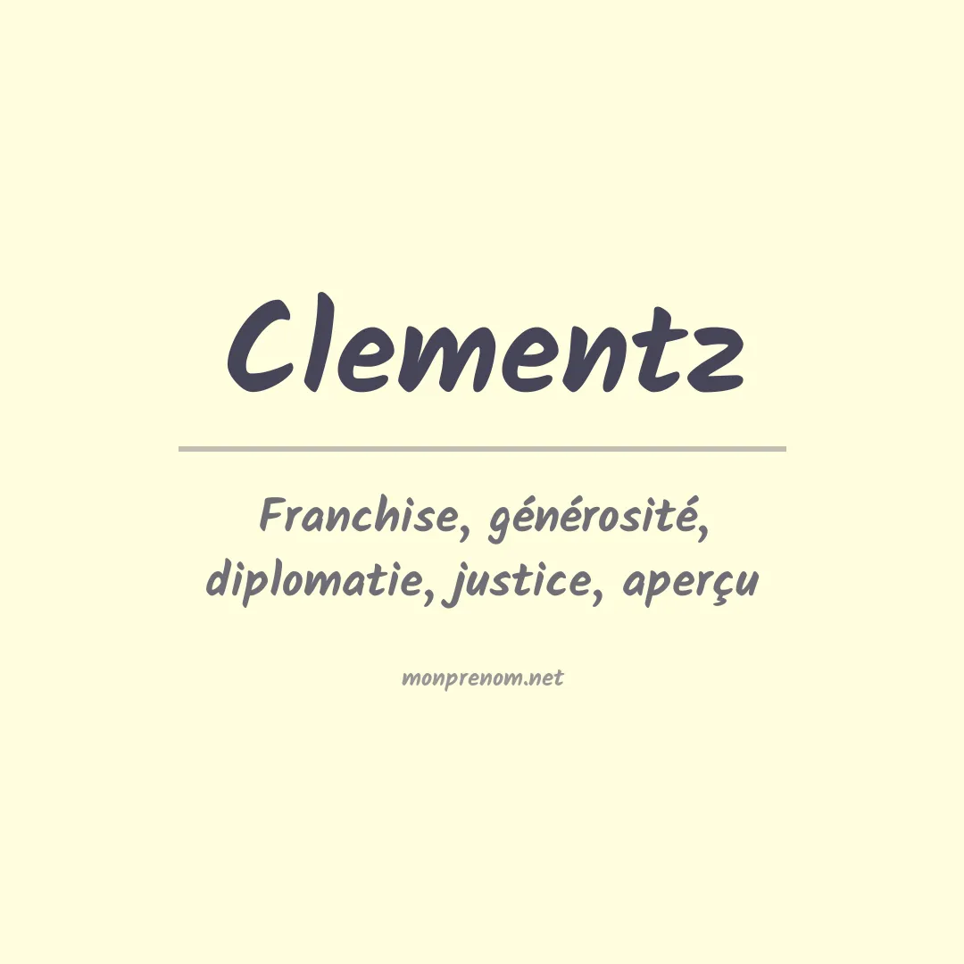 Prénom Clementz