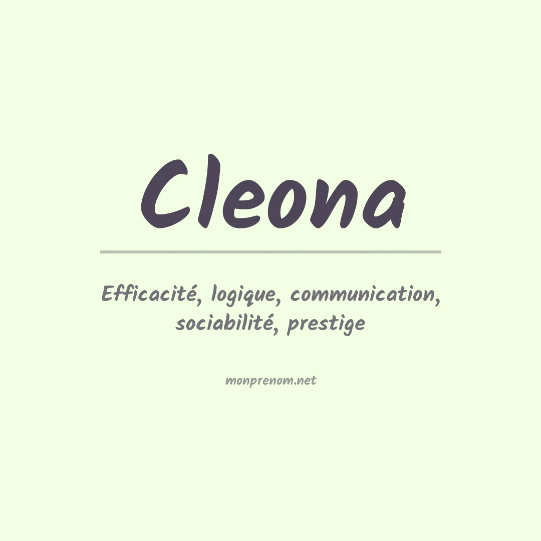 Prénom Cleona