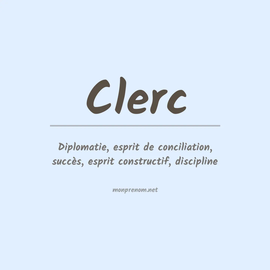 Prénom Clerc