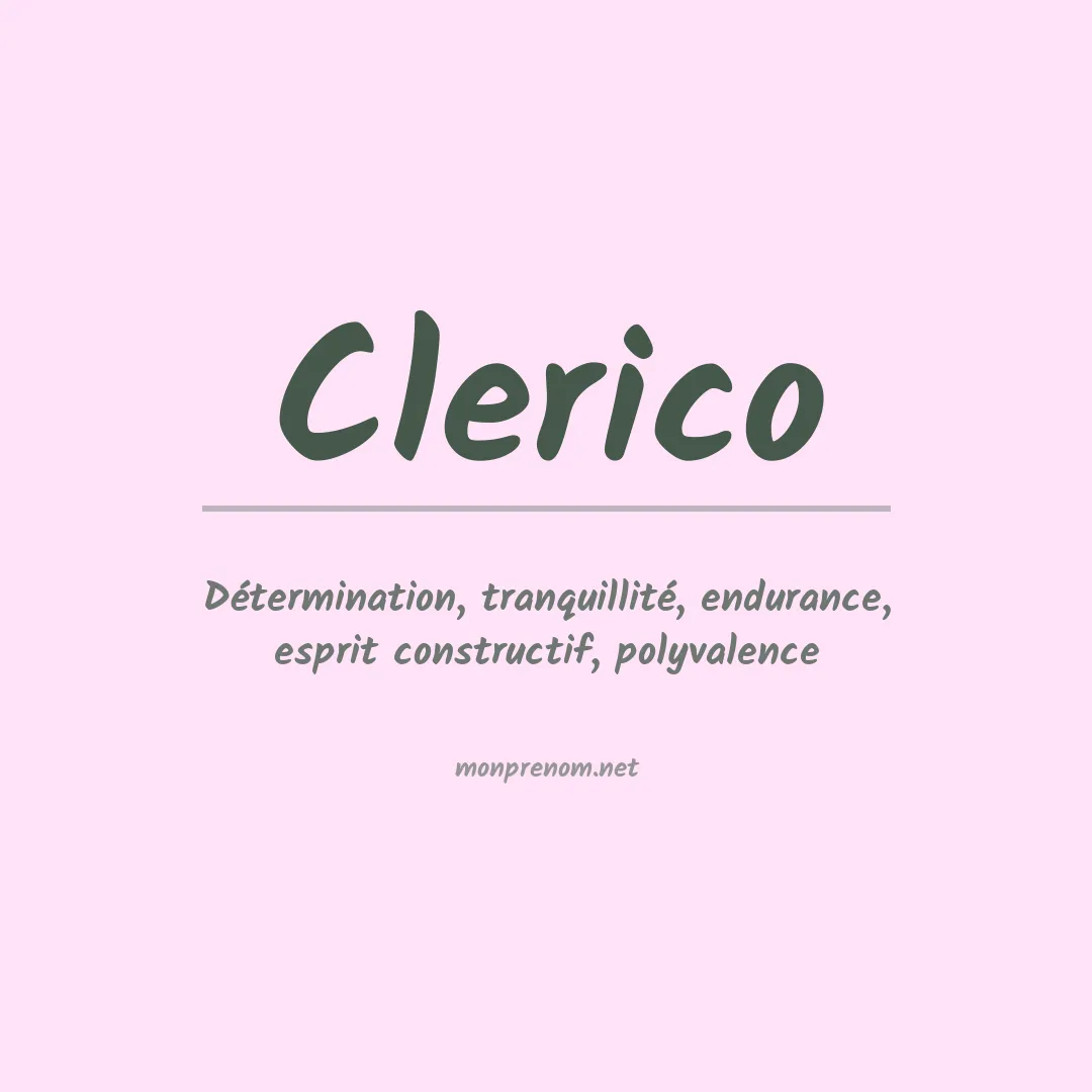 Prénom Clerico