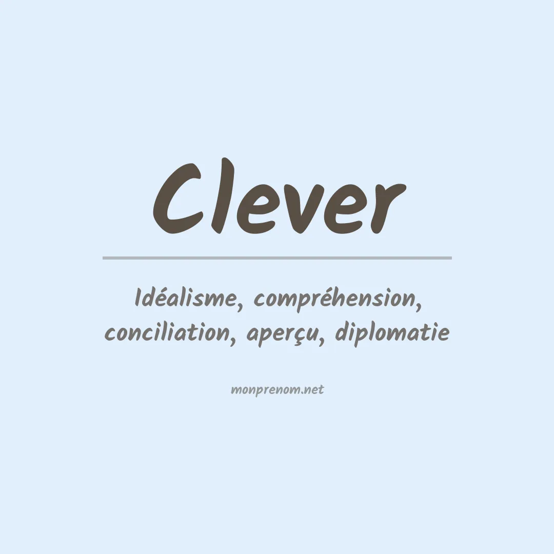 Prénom Clever