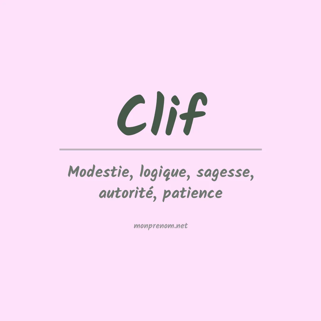 Prénom Clif