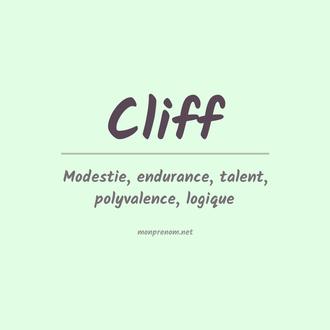 Prénom Cliff