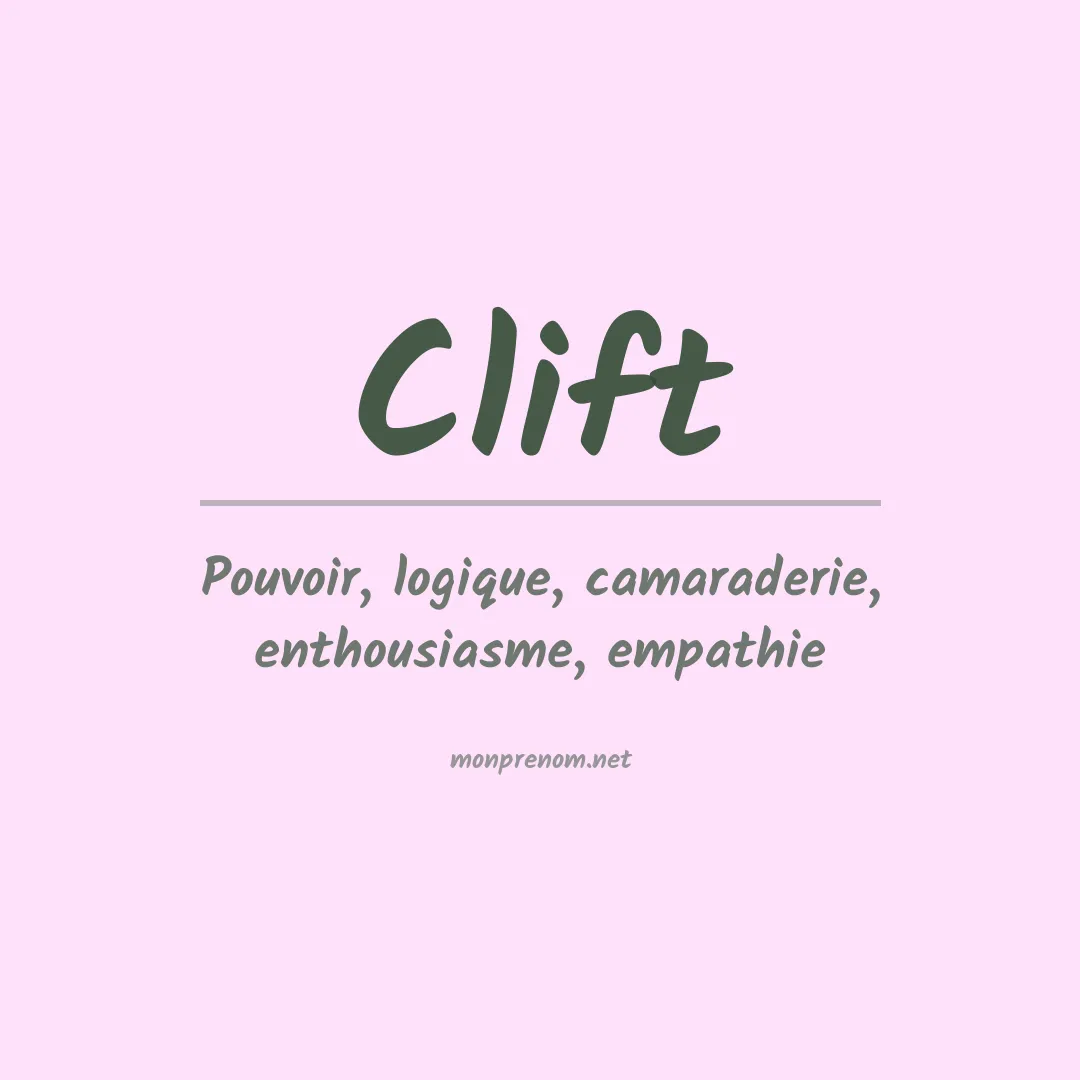 Prénom Clift