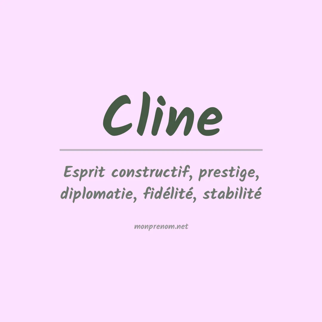 Prénom Cline