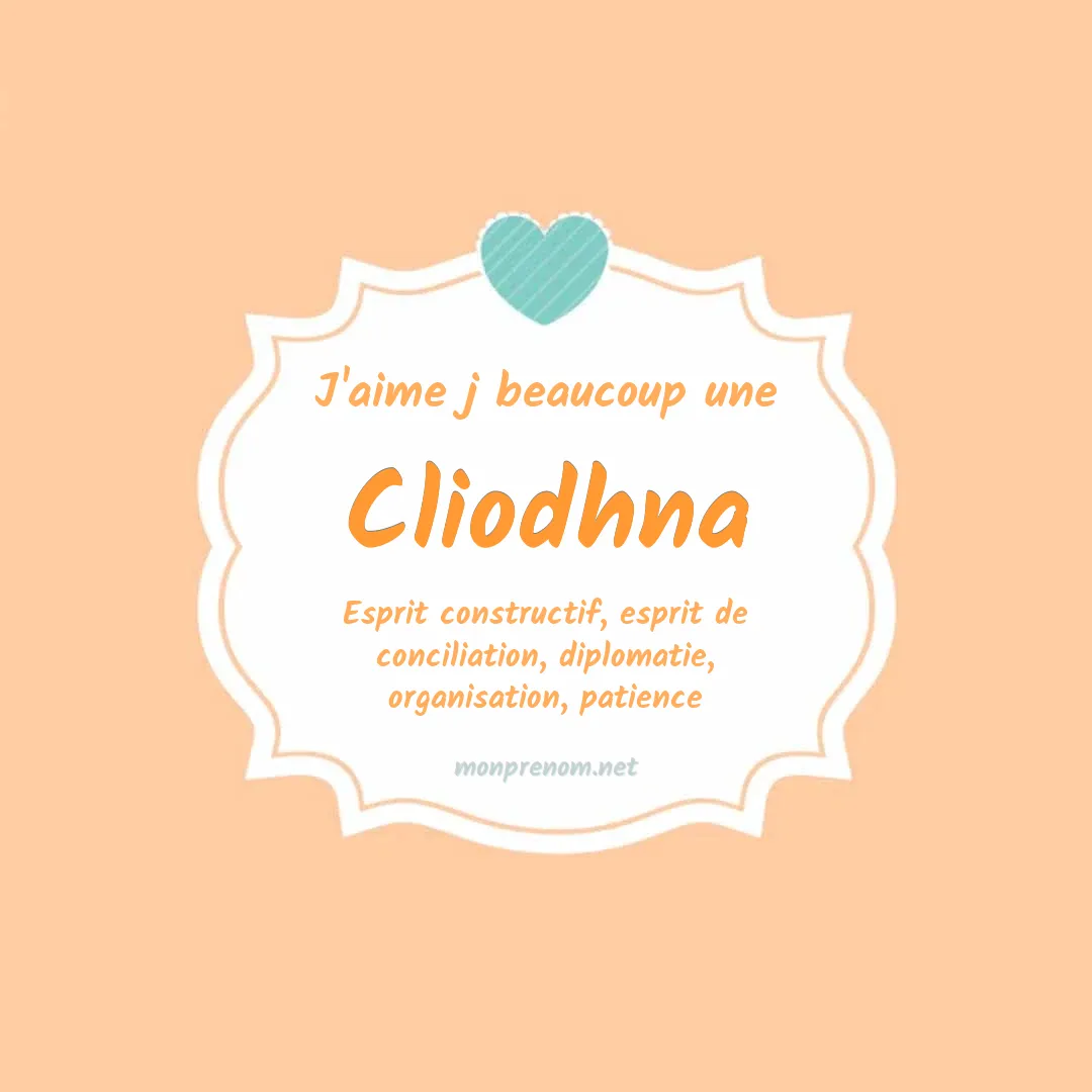J'aime beaucoup Cliodhna