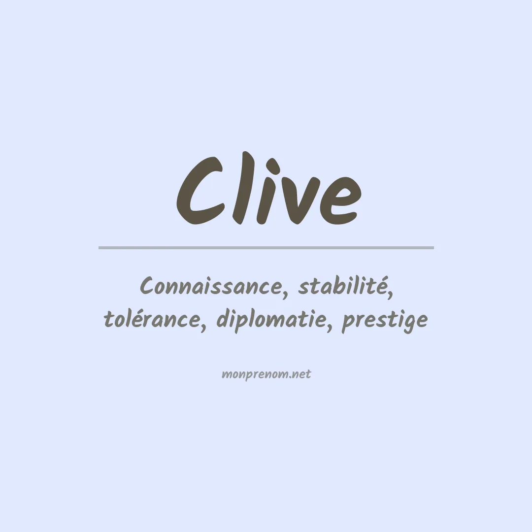 Prénom Clive