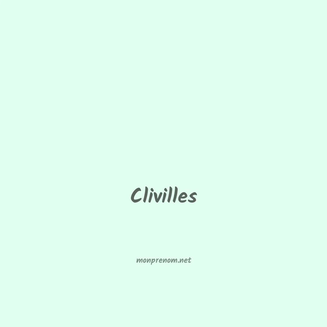 Clivilles en chinois