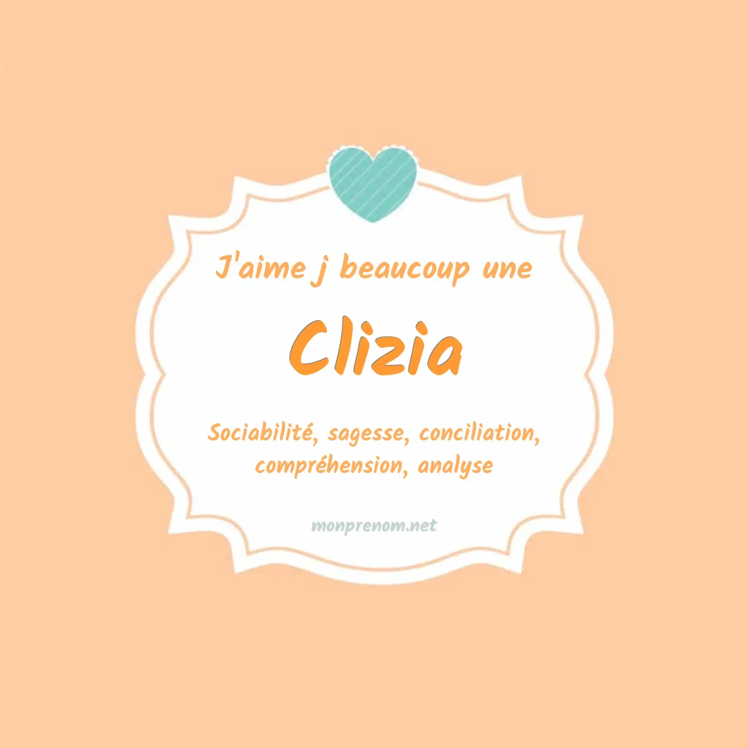 J'aime beaucoup Clizia