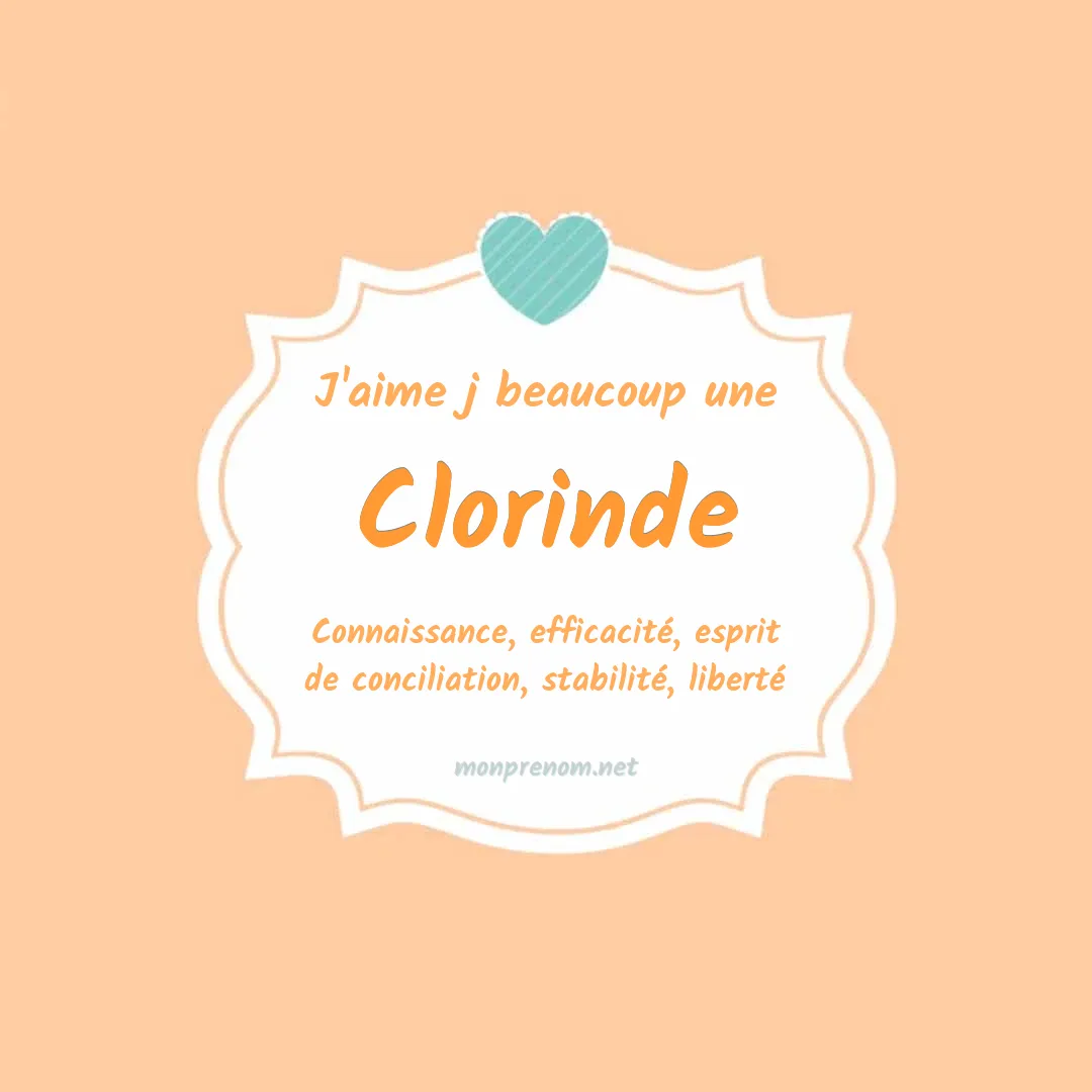 J'aime beaucoup Clorinde