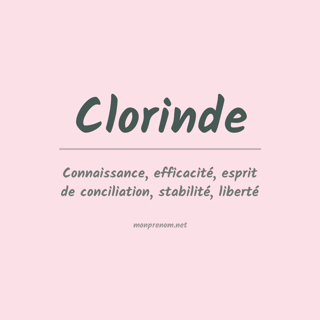 Signification du prénom Clorinde
