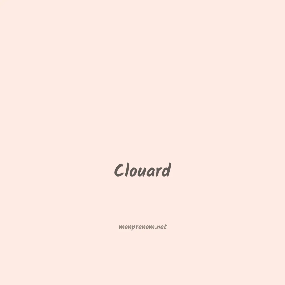 Clouard en chinois
