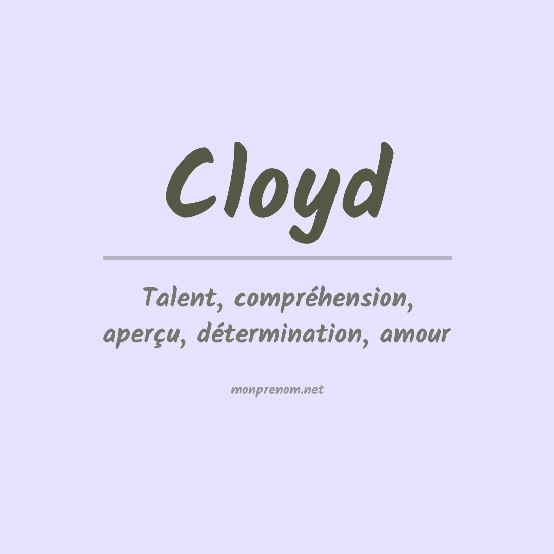 Prénom Cloyd