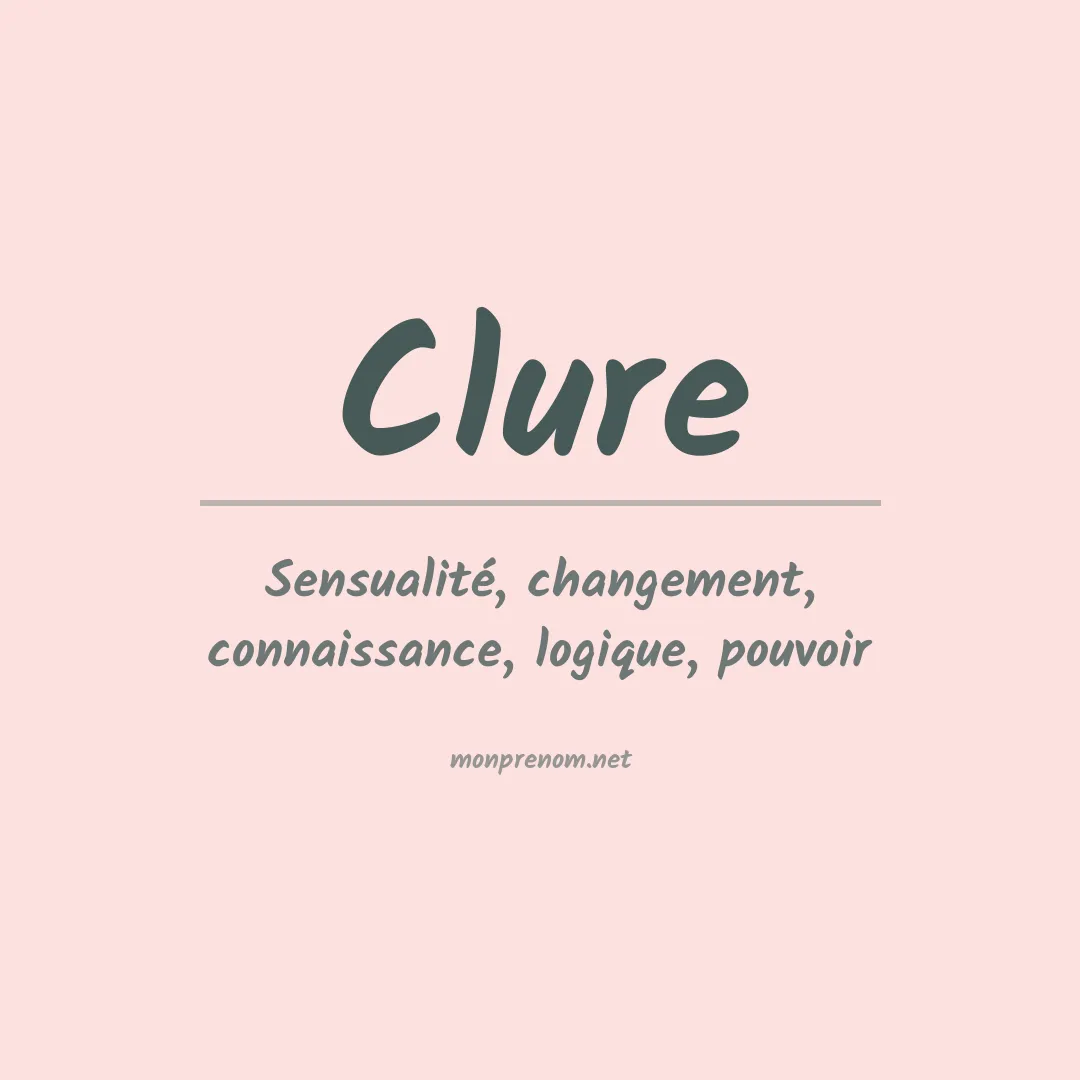 Prénom Clure