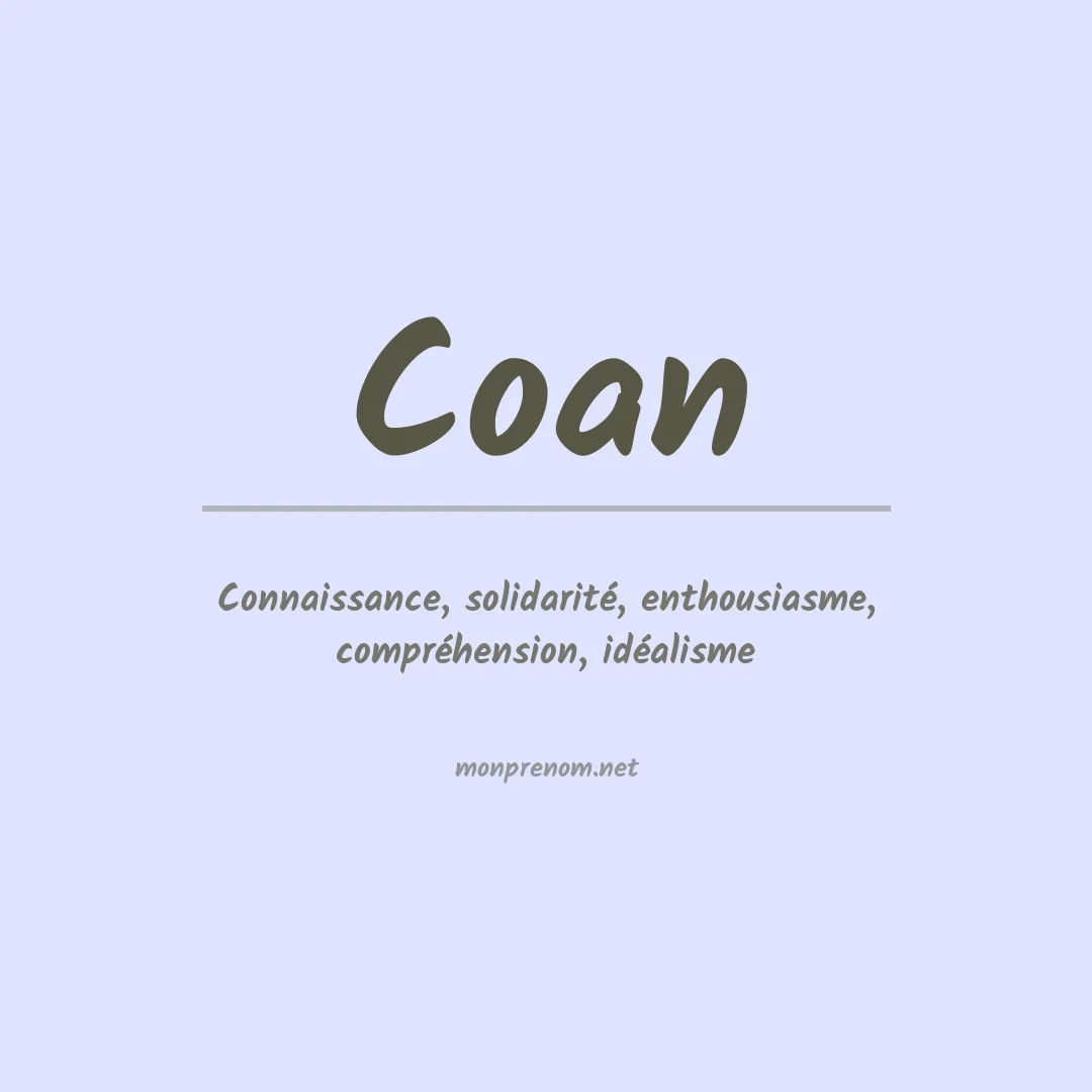Prénom Coan