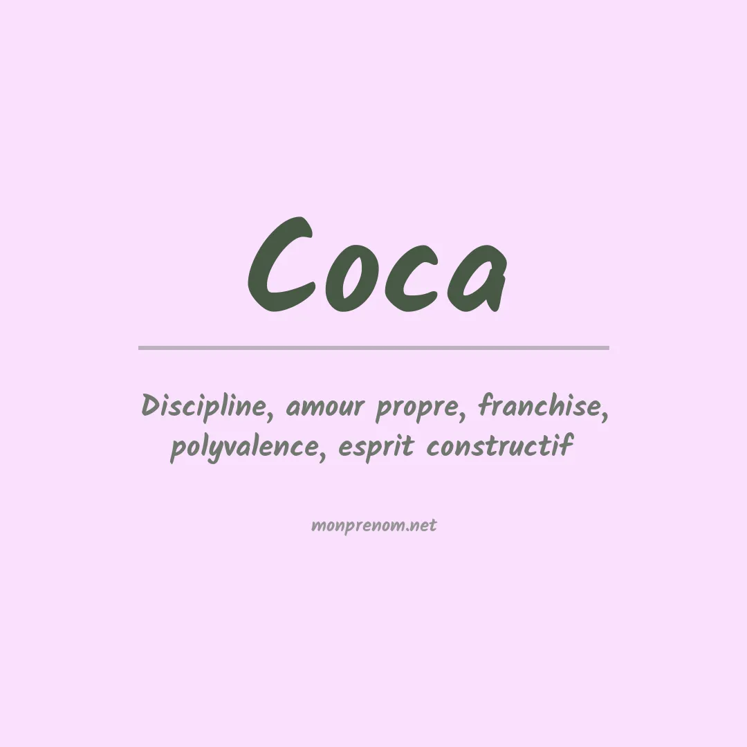 Prénom Coca