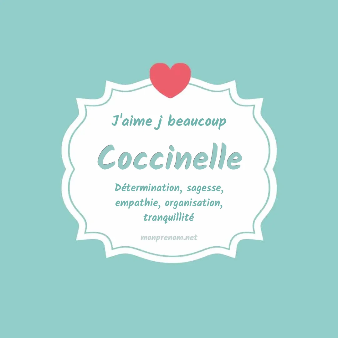 J'aime beaucoup Coccinelle