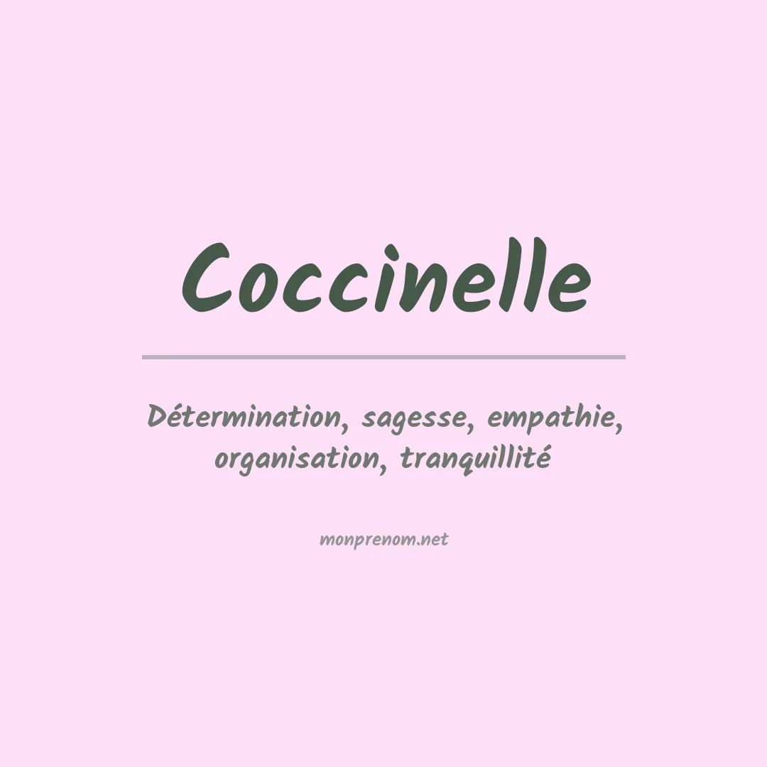 Signification du prénom Coccinelle