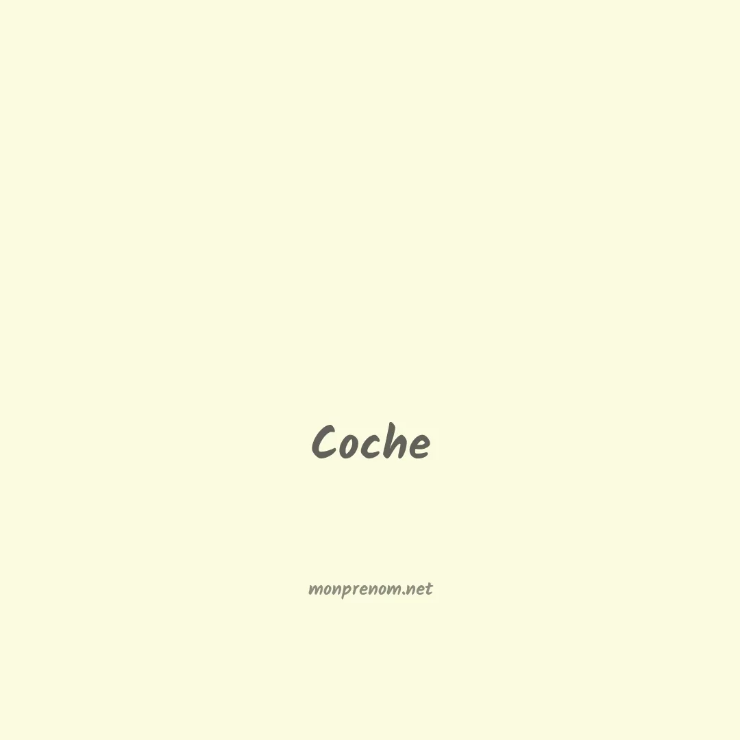 Coche en chinois
