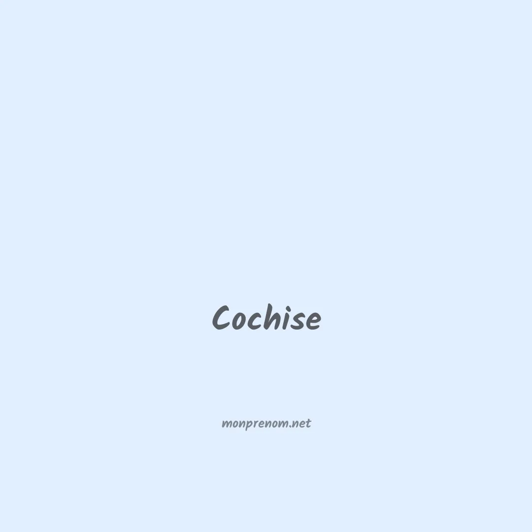Cochise en chinois