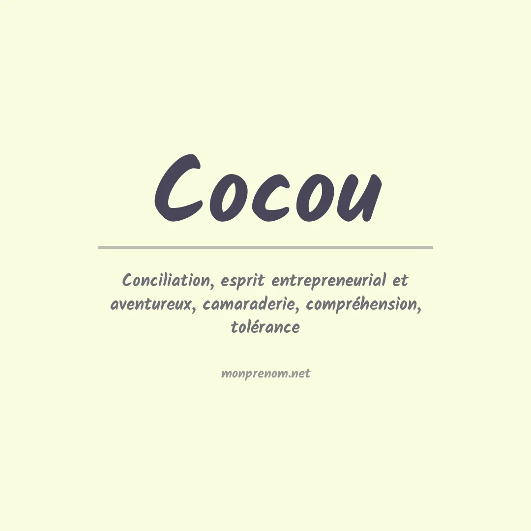 Signification du prénom Cocou