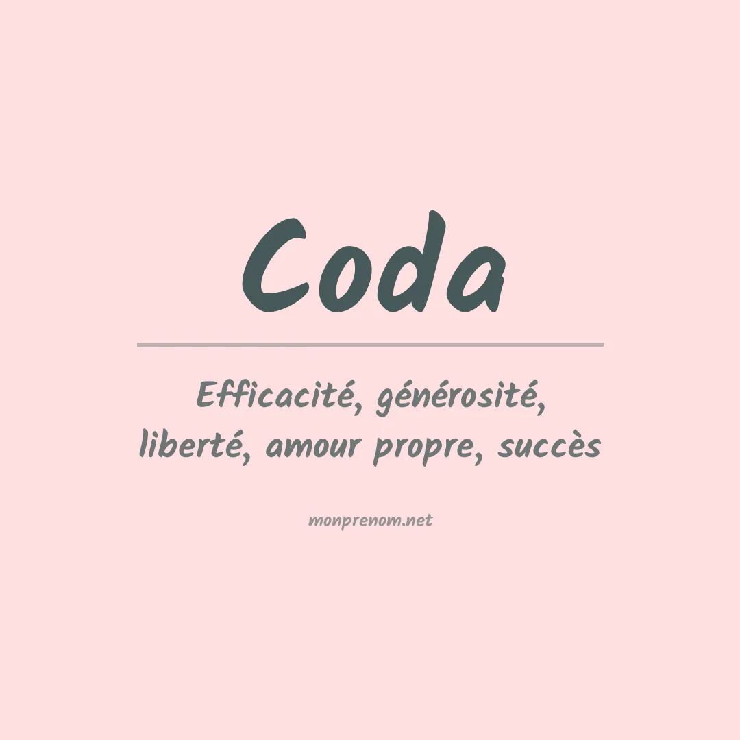 Prénom Coda