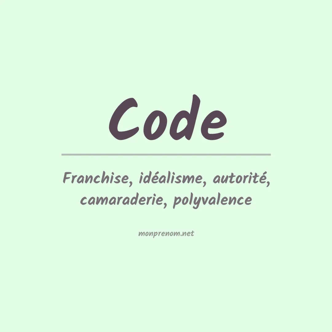 Prénom Code