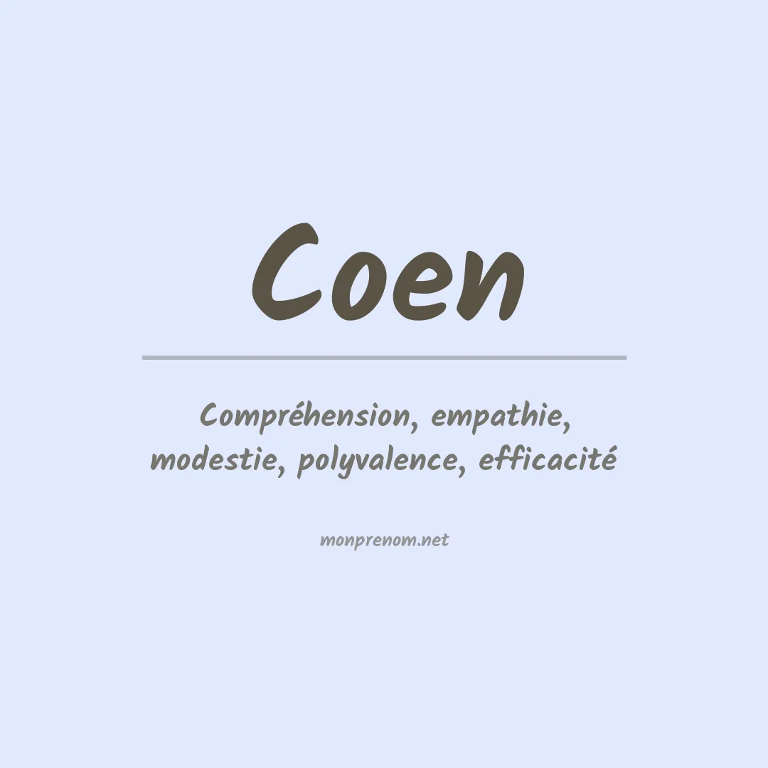 Prénom Coen
