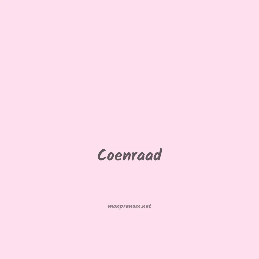 Coenraad en chinois