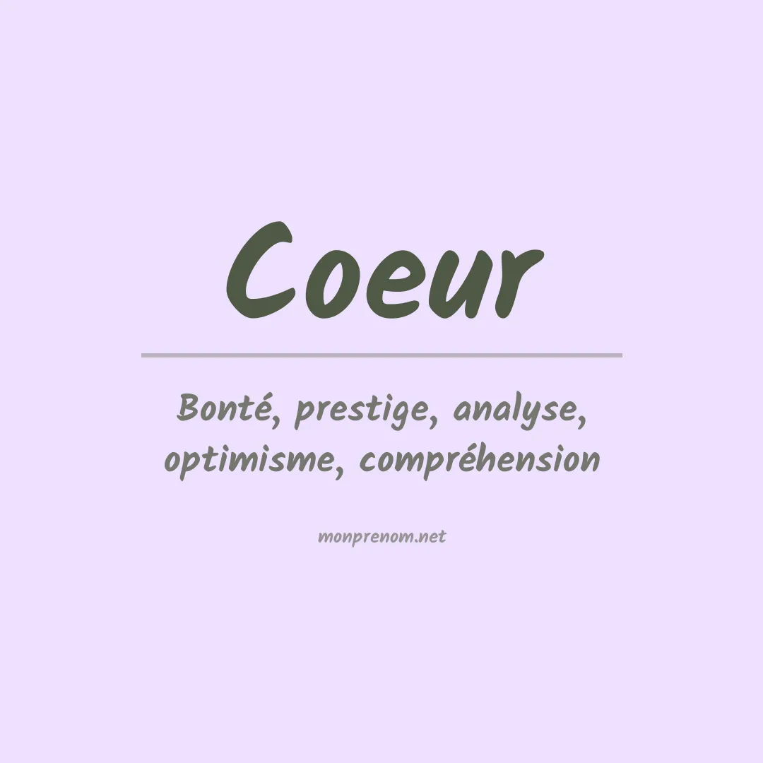 Prénom Coeur