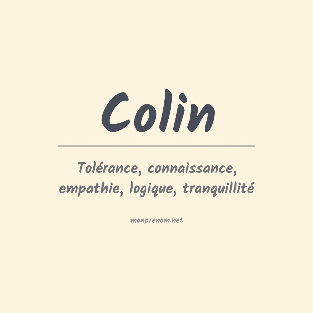 Prénom Colin