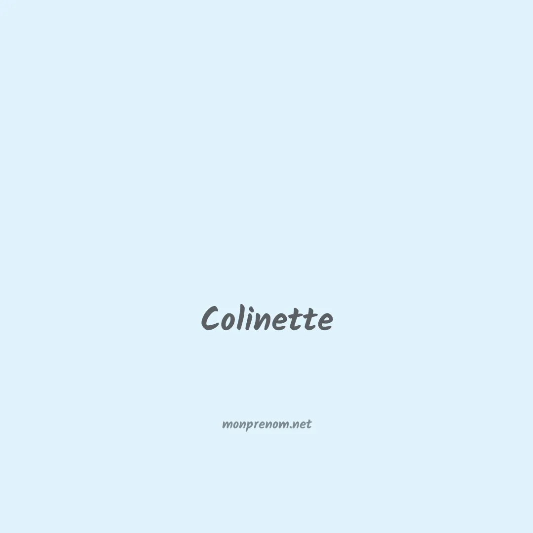 Colinette en chinois