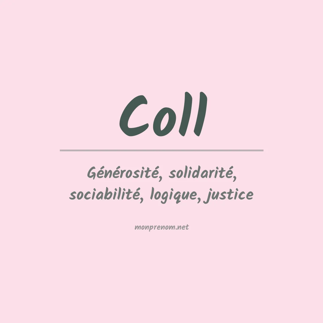 Prénom Coll