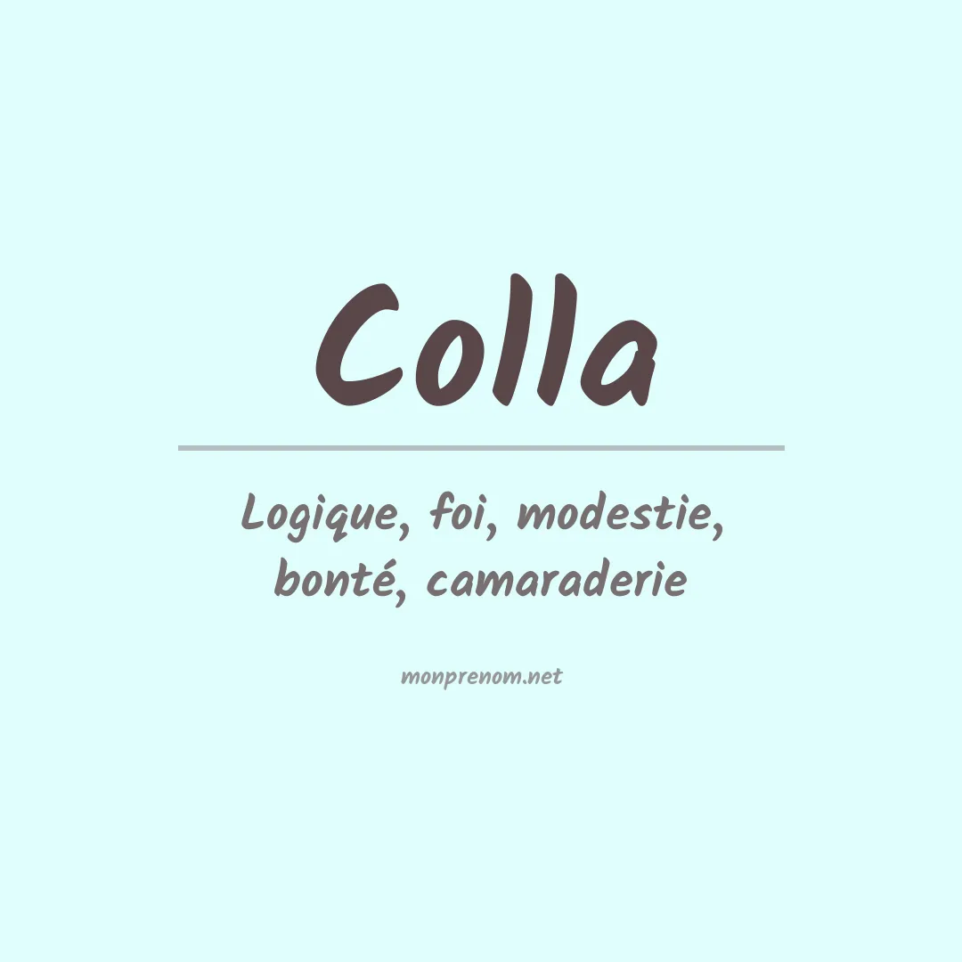 Prénom Colla