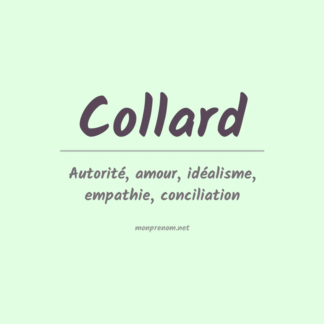 Prénom Collard