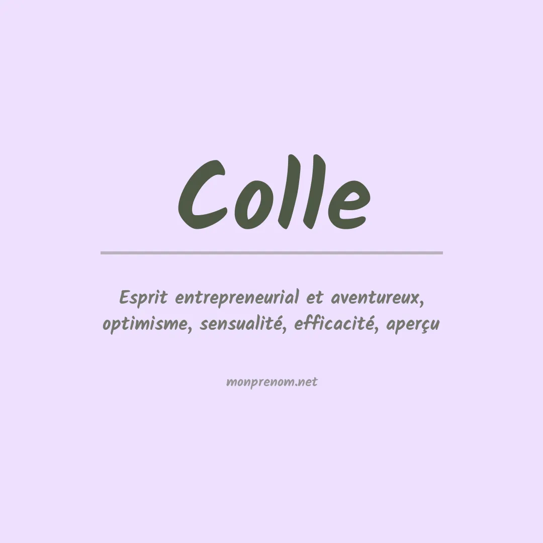 Prénom Colle