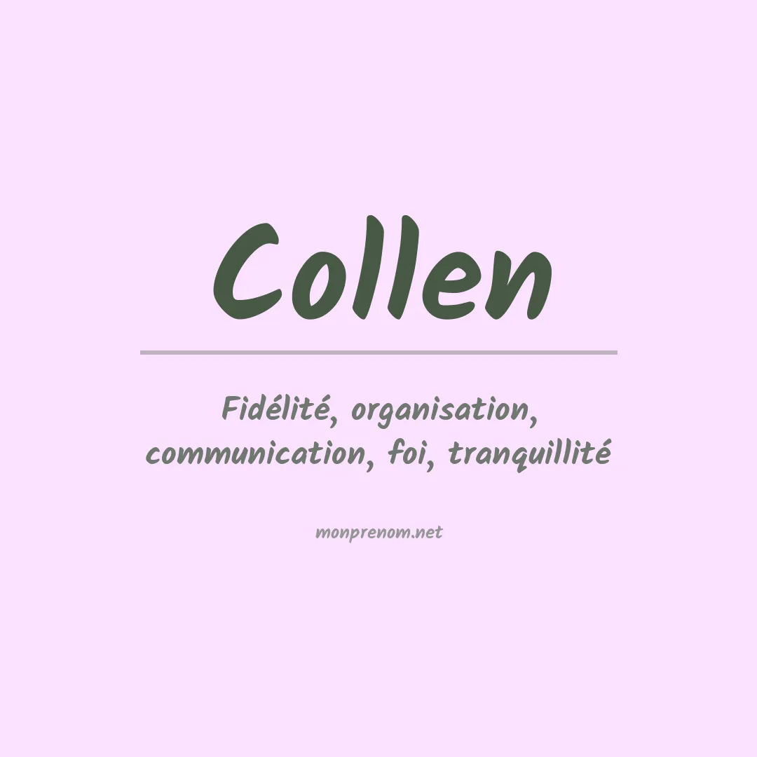 Prénom Collen