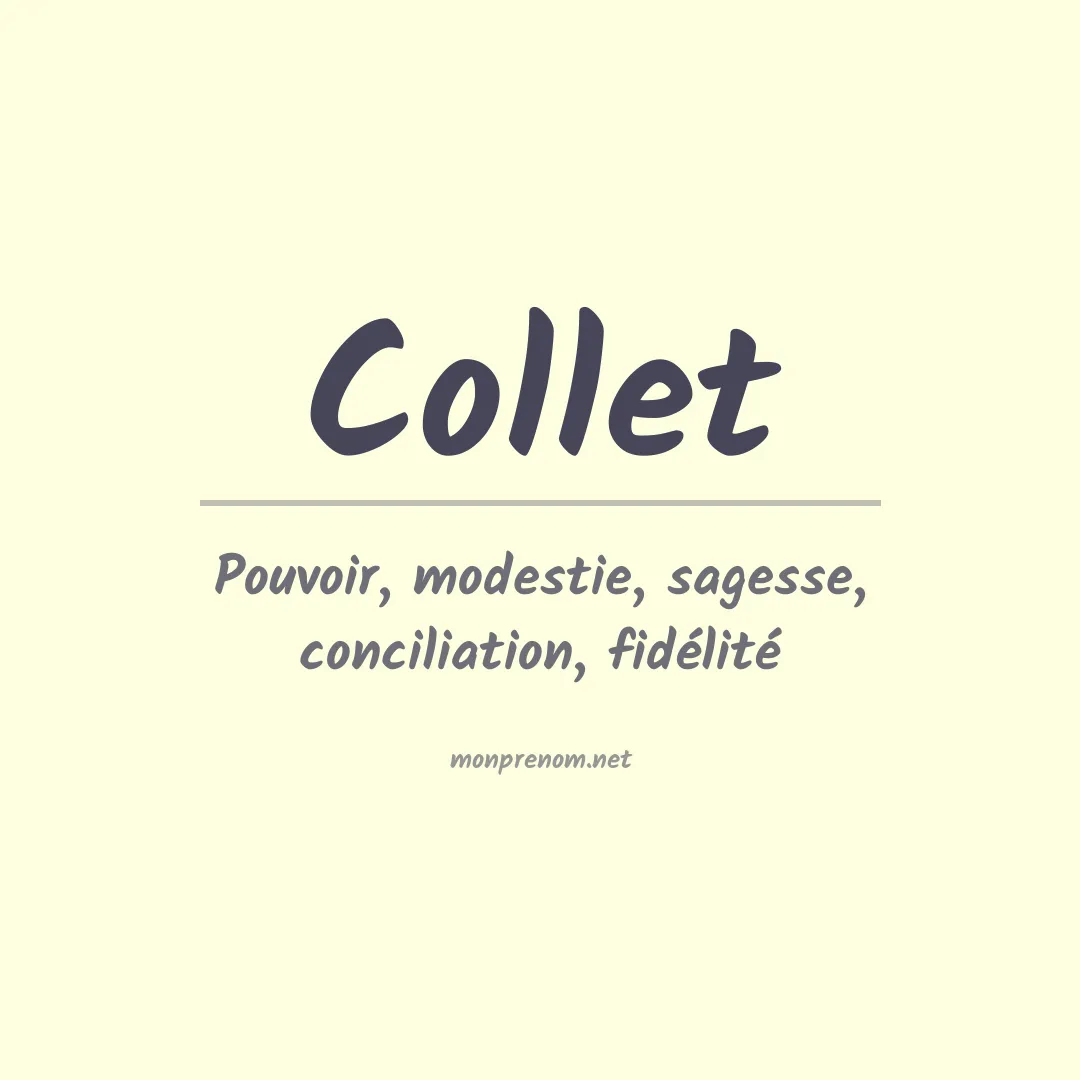 Prénom Collet