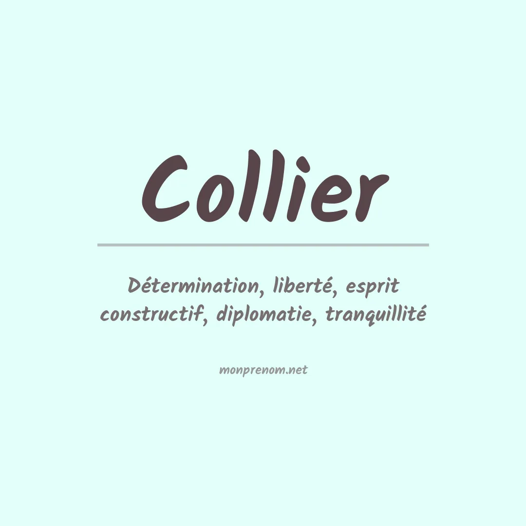 Prénom Collier